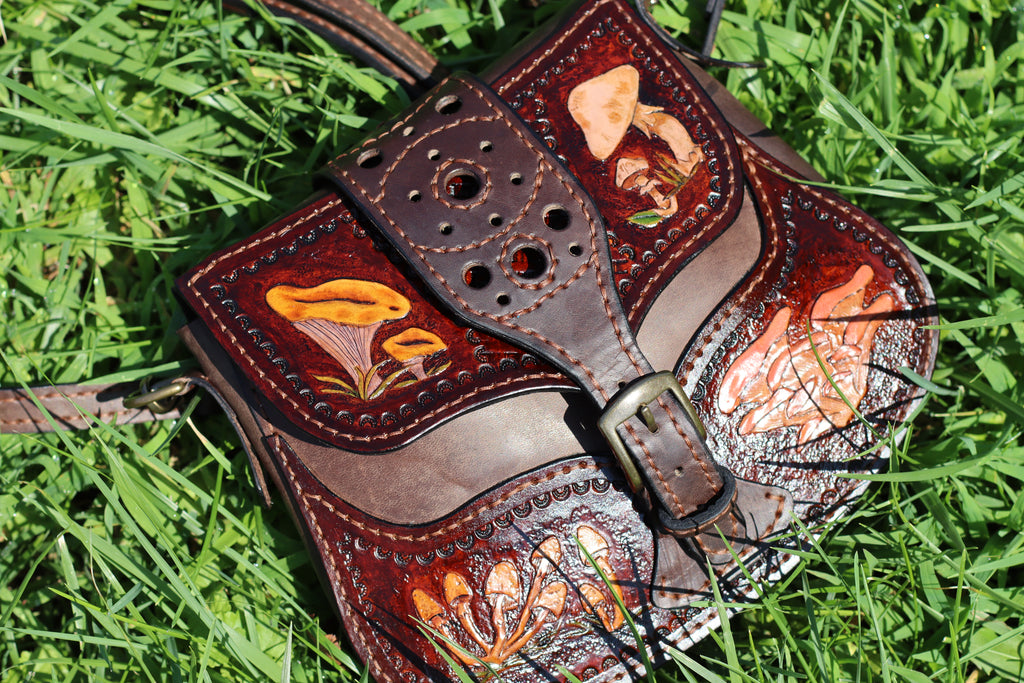 Handmade purse with custom tooling