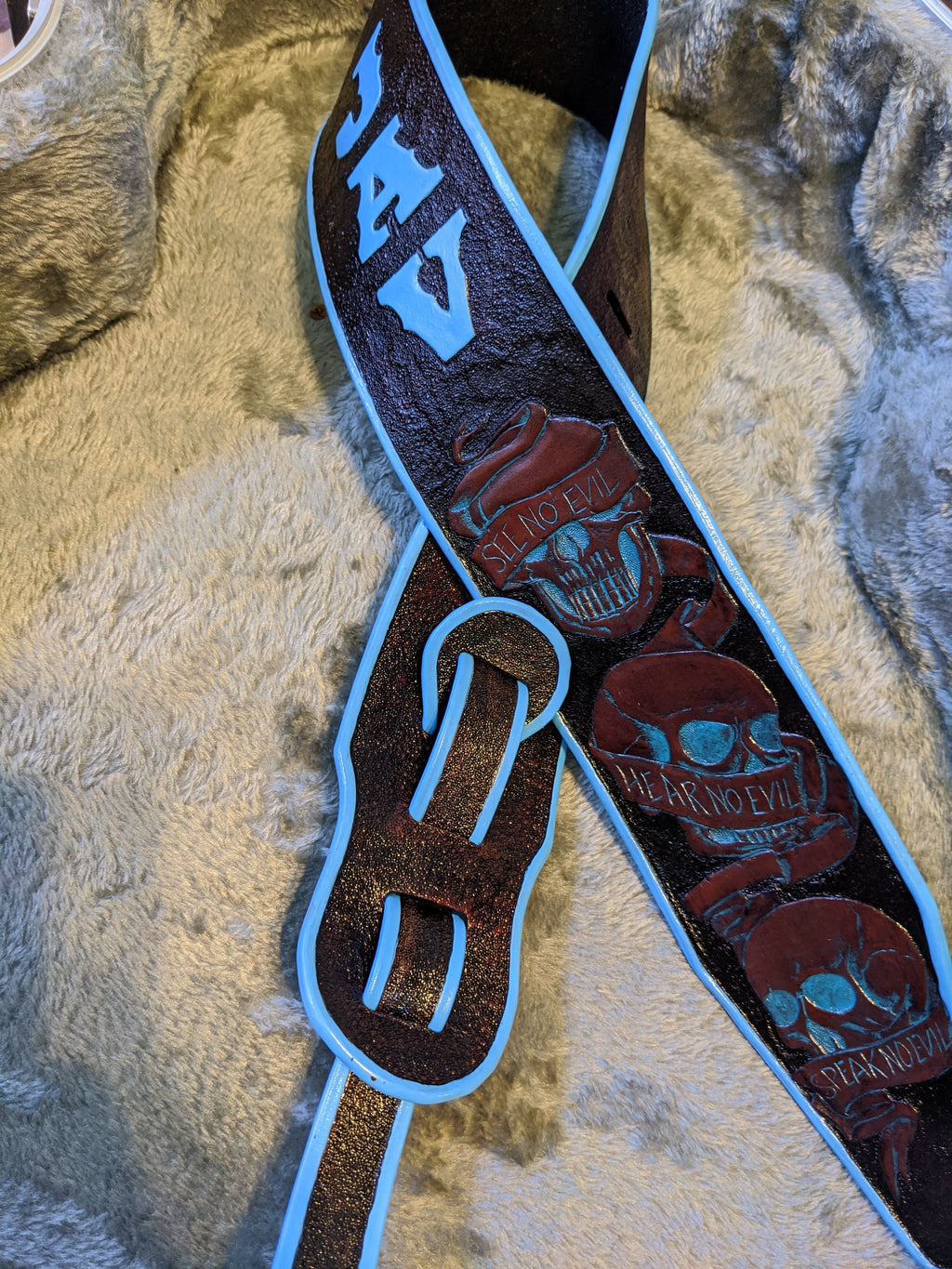 Custom made guitar strap